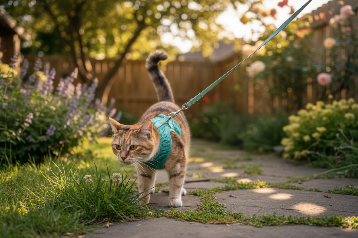 How to Pick Safe Locations for Cat Leash Training