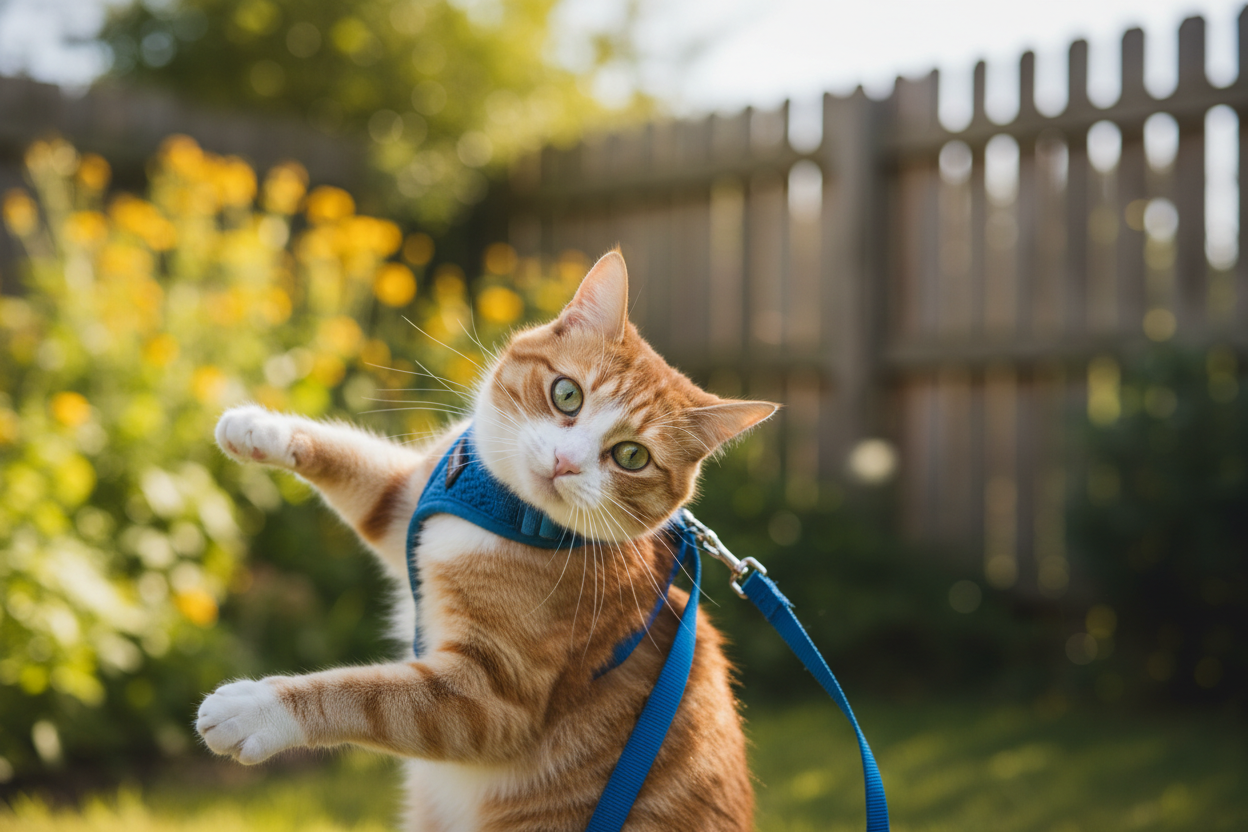 Why your cat slipped out of the harness immediatly?
