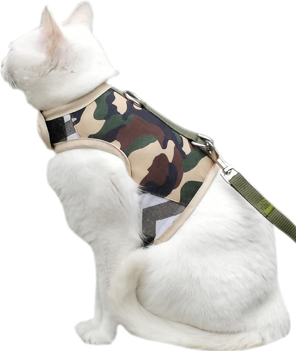 Camo Mesh Cat Harness And Leash Set
