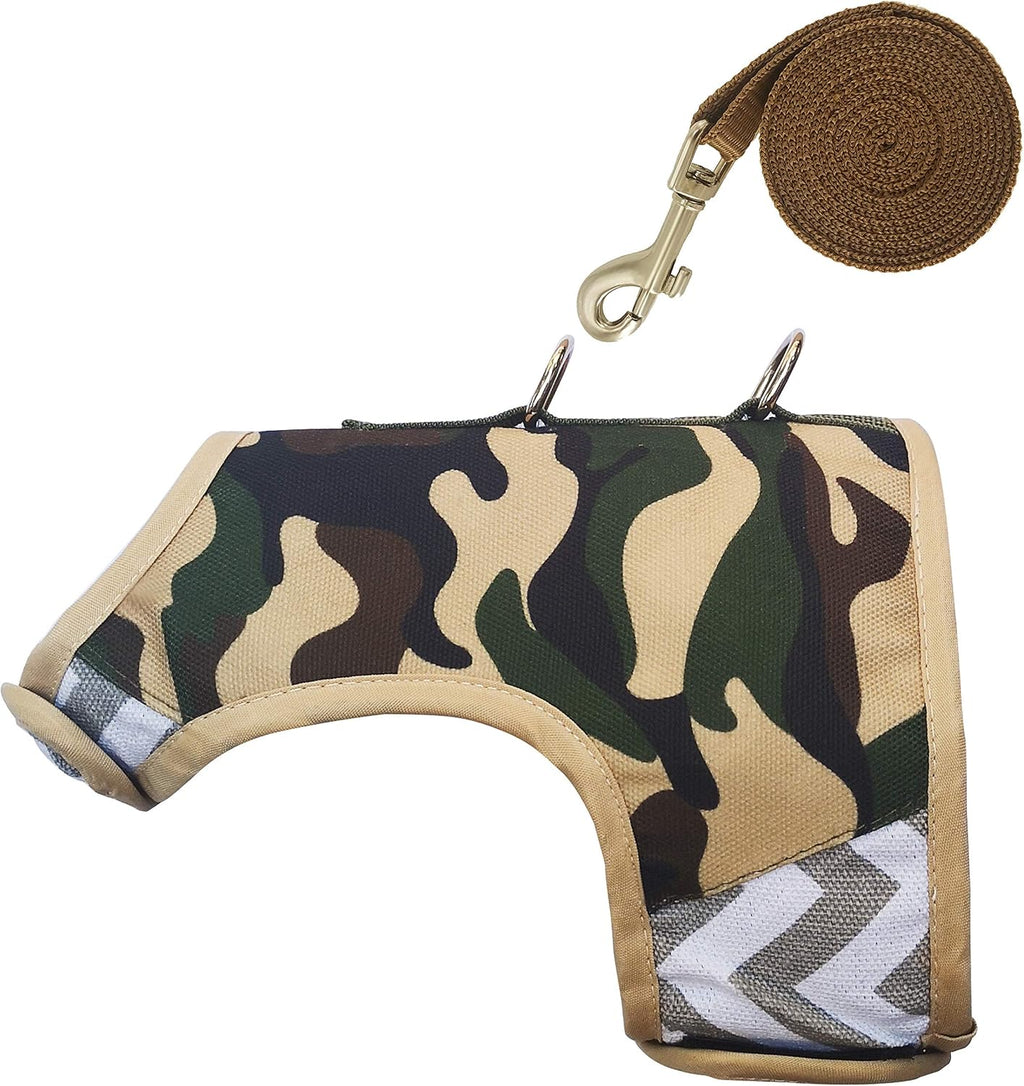 Camo Mesh Cat Harness And Leash Set