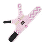 Plaid Canvas Cat Harness and Leash Set - Pink