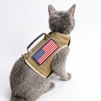 Canvas Cat Harness And Leash Set – Khaki