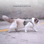 Mesh Cat Harness And Leash Set - Gray