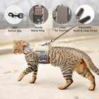 Camouflage Mesh Cat Harness And Leash Set