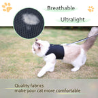 Mesh Cat Harness And Leash Set - Black