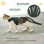 Mesh Cat Harness And Leash Set - Green