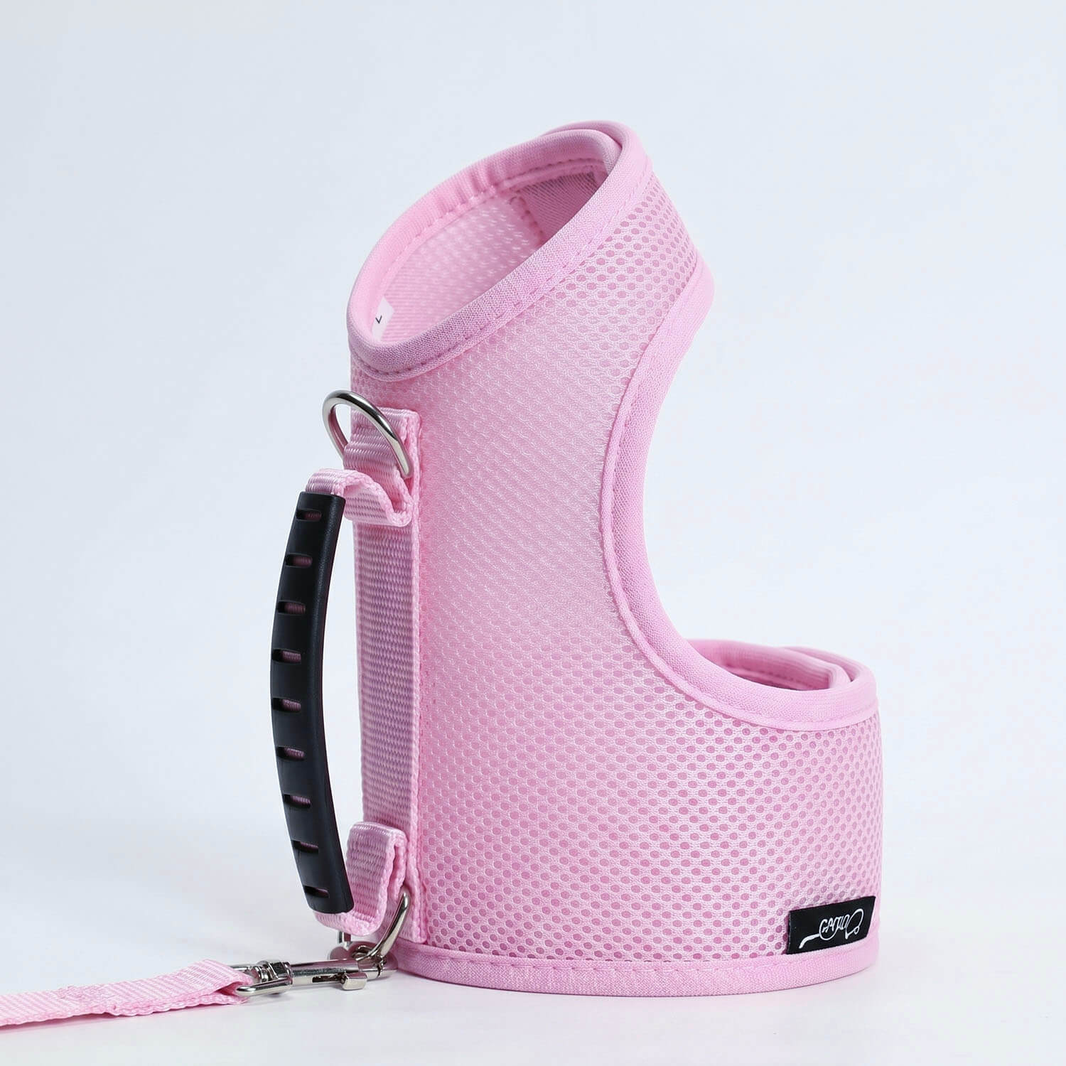 Mesh Cat Harness And Leash Set - Pink