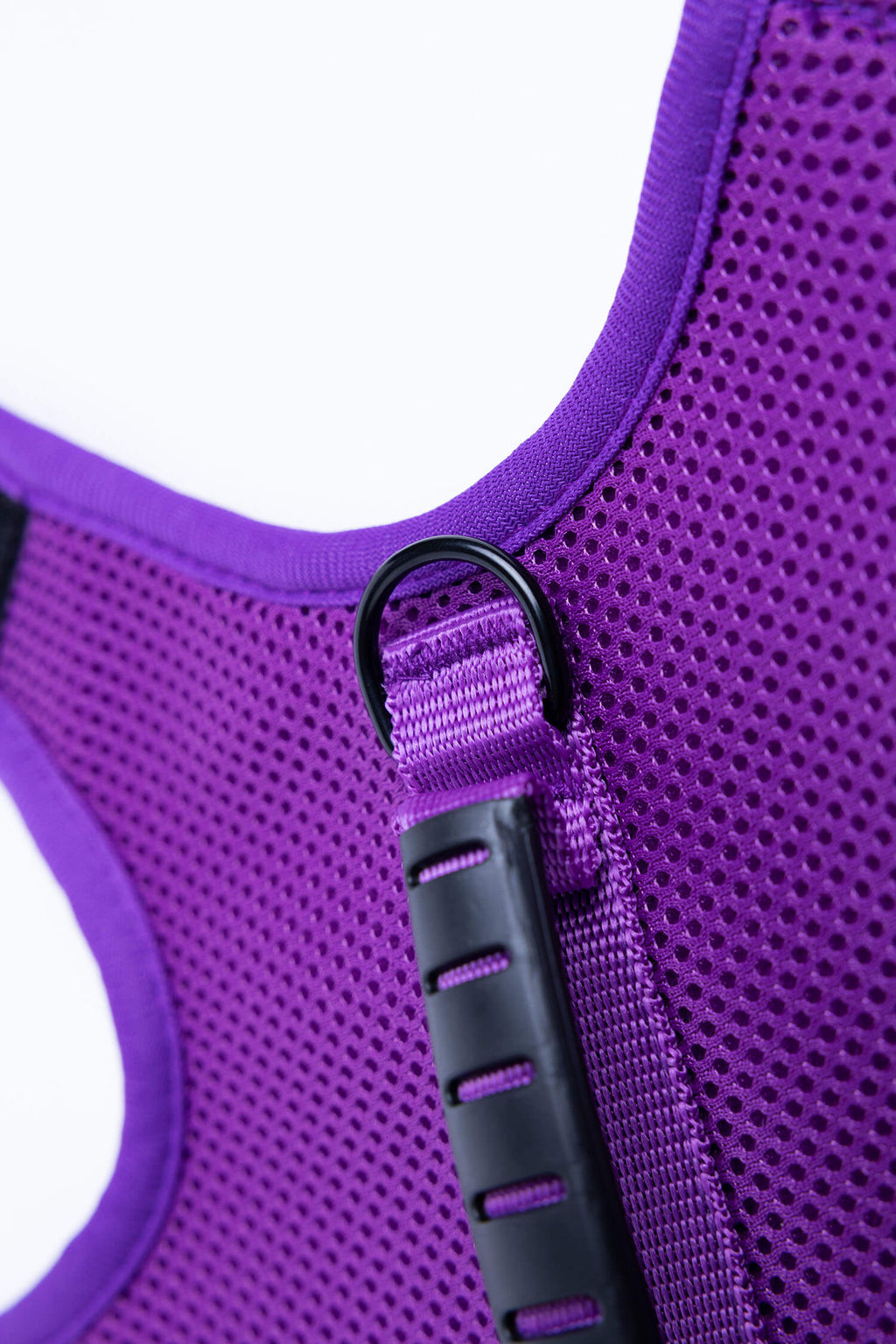 Mesh Cat Harness and Leash Set with Handle - Purple