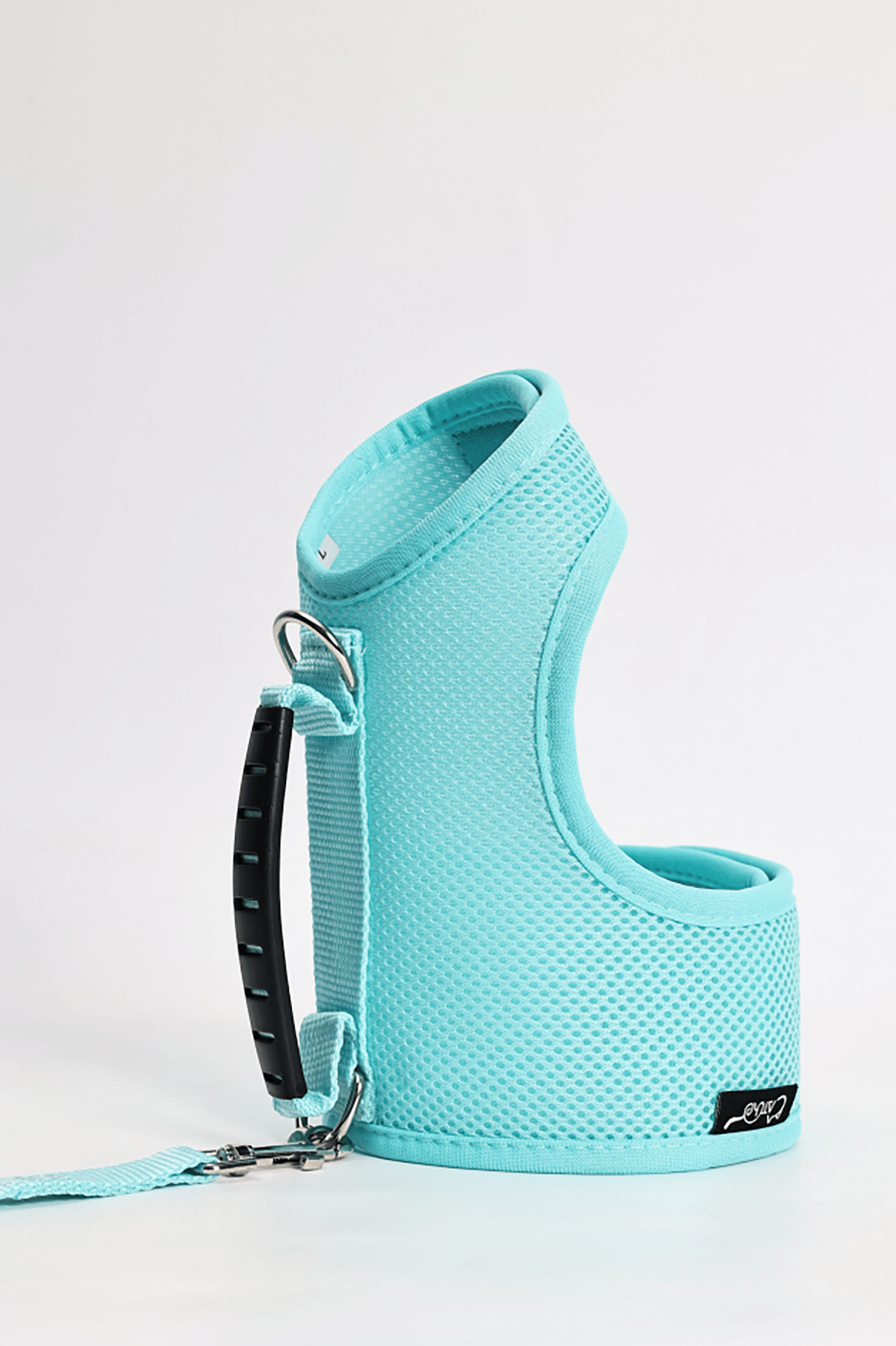 Mesh Cat Harness and Leash Set with Handle - Lack Blue