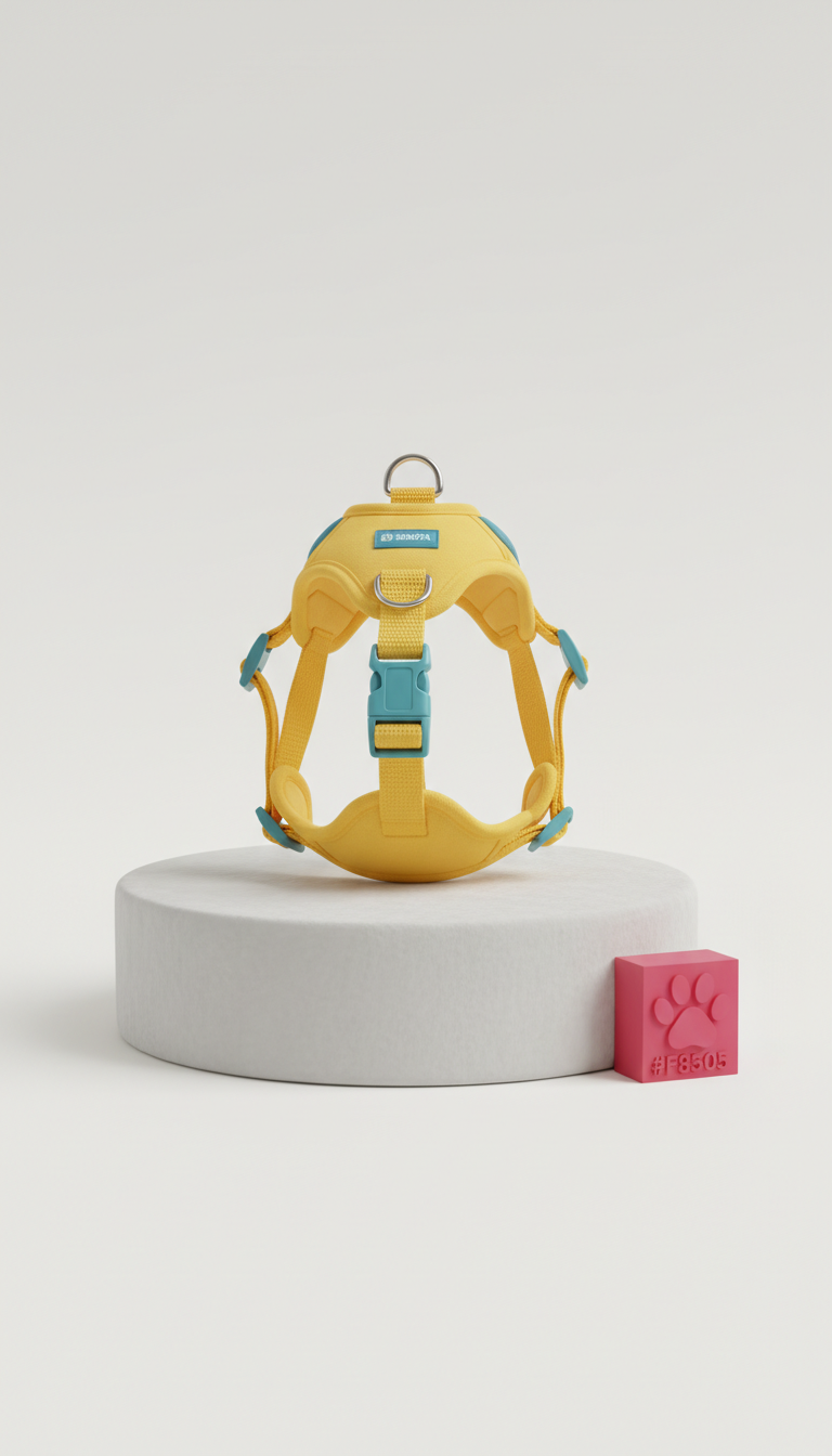 Canary Yellow lightweight step-in harness